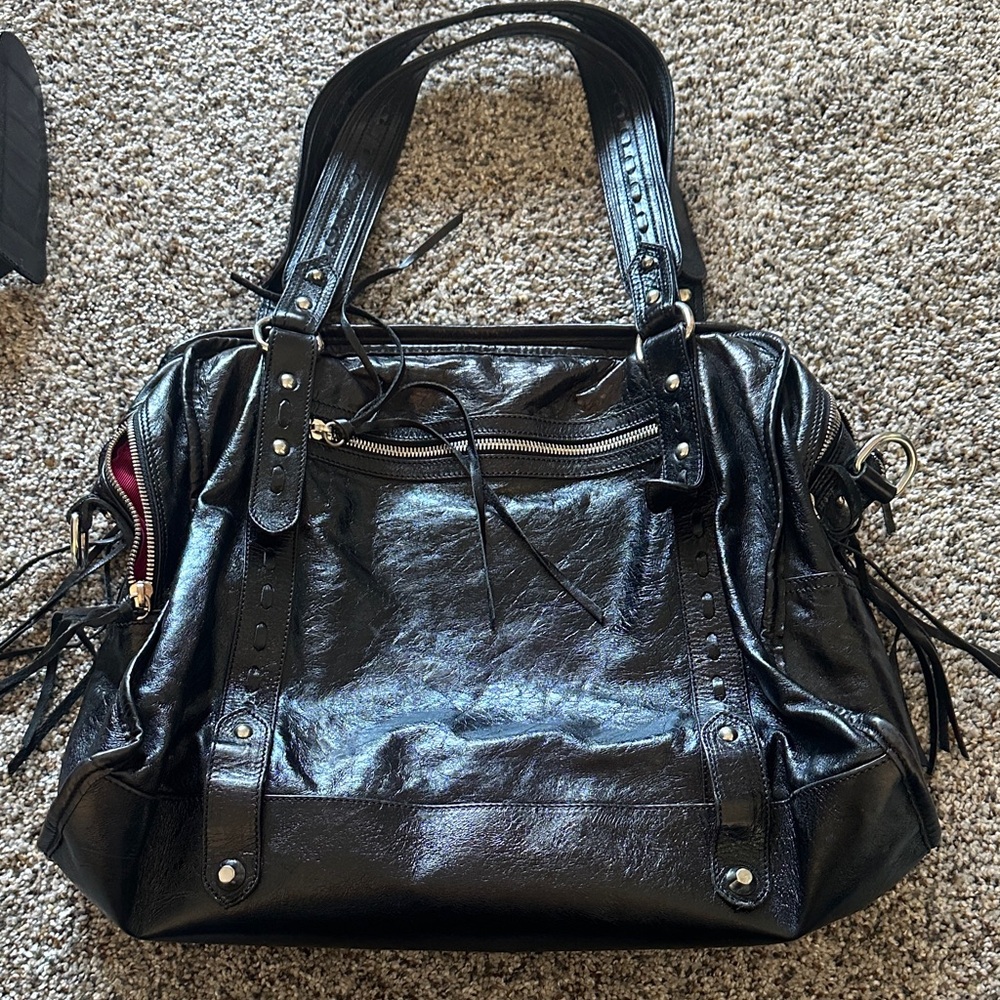 Vintage Belen Echandia Tote Work Bag Black